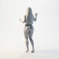 Mô hình nữ nhân vật vẫy tay mặc Bikini 3D - Thumbnail 3