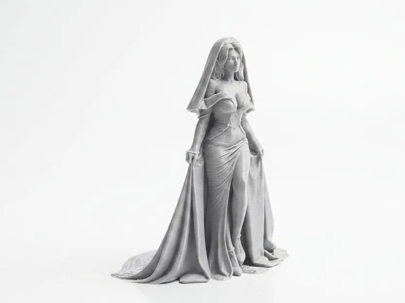 Mô hình tượng cô dâu trong váy cưới in 3D - Image 2
