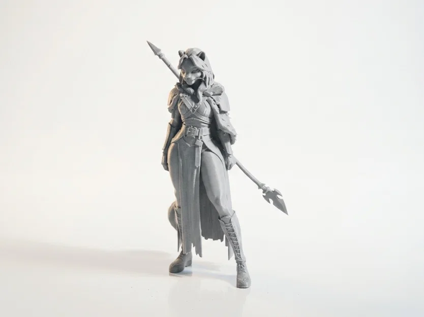 Mô hình Nữ Chiến Binh Wildcat Lady Warrior - File in 3D - Image 1