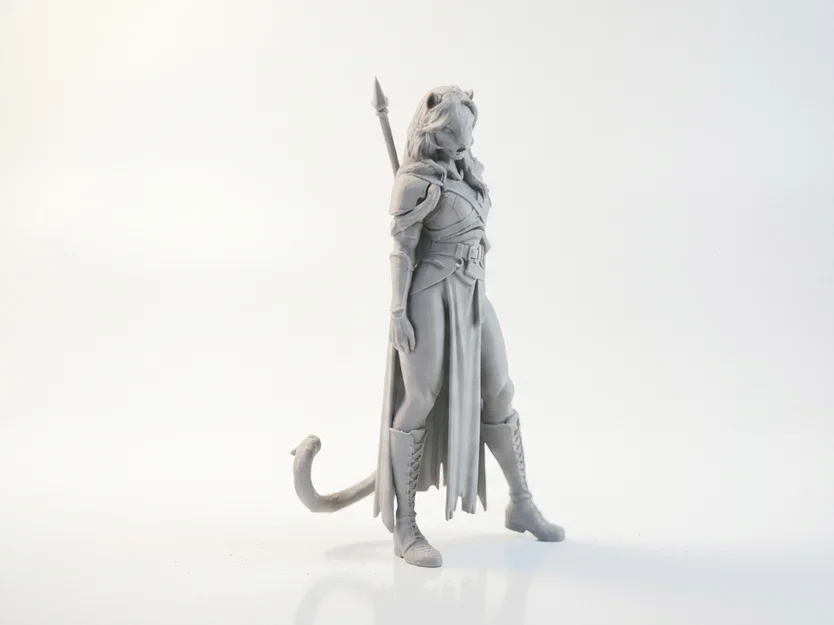 Mô hình Nữ Chiến Binh Wildcat Lady Warrior - File in 3D - Image 2