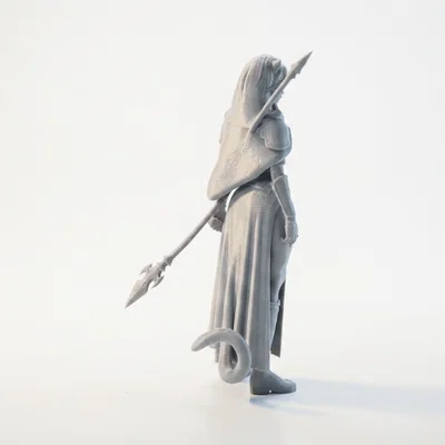 Mô hình Nữ Chiến Binh Wildcat Lady Warrior - File in 3D
