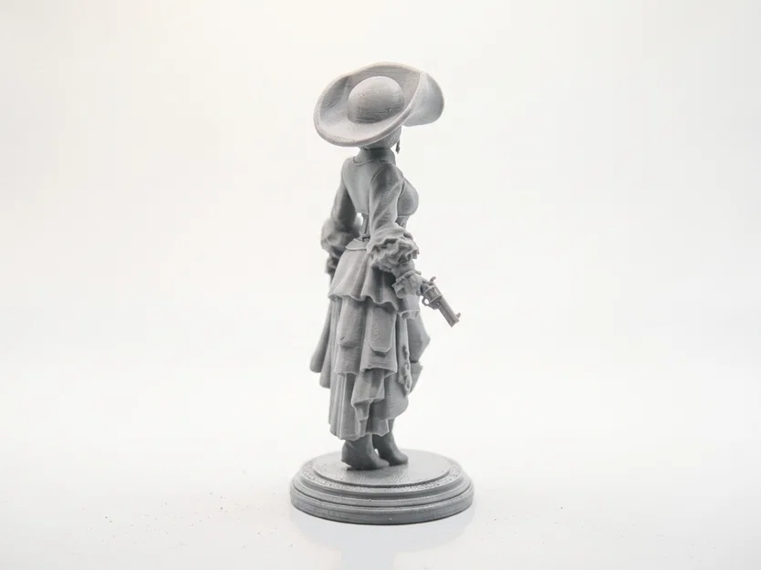 Mô hình nữ cao bồi miền viễn tây - Wild West Lady Figurine (STL file) - Image 3
