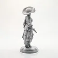 Mô hình nữ cao bồi miền viễn tây - Wild West Lady Figurine (STL file) - Thumbnail 3