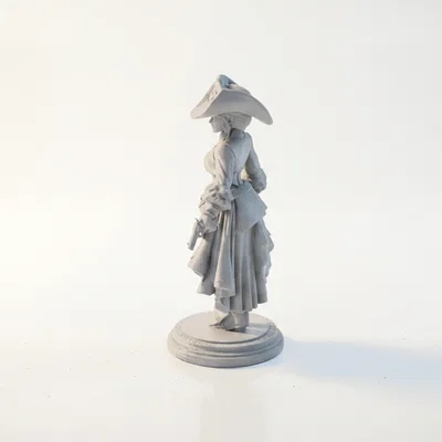 Mô hình nữ cao bồi miền viễn tây - Wild West Lady Figurine (STL file)