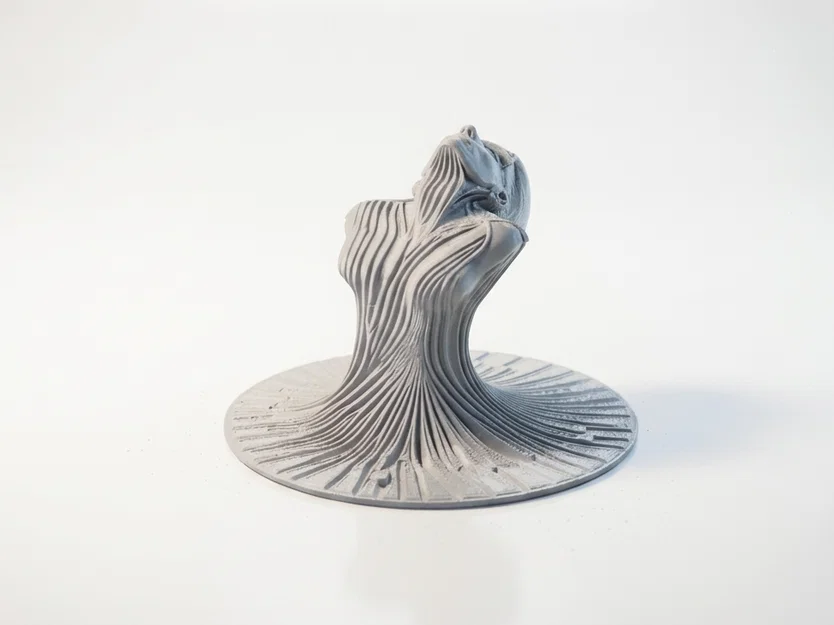 Tượng Điêu Khắc Người Phụ Nữ Vươn Mình - Mẫu In 3D Độc Đáo - Image 4