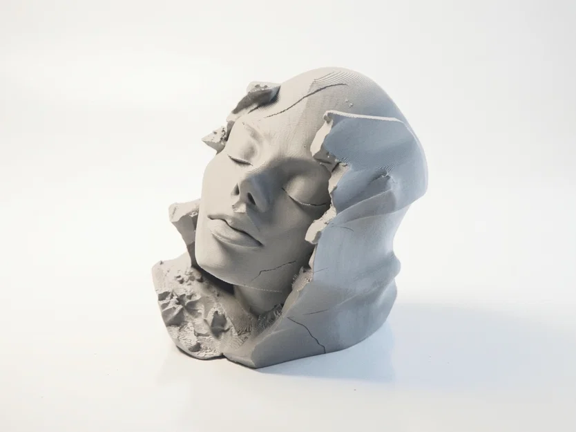 Tượng Bán Thân Nghệ Thuật Khuôn Mặt Phụ Nữ In 3D - Image 1