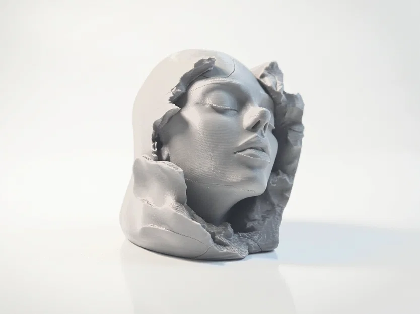 Tượng Bán Thân Nghệ Thuật Khuôn Mặt Phụ Nữ In 3D - Image 2