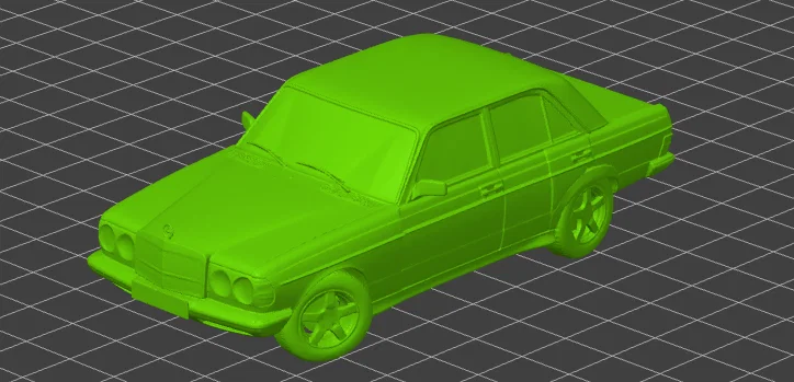 Mô hình 3D Mercedes 240 D 1981 - Thiết kế chi tiết cho người chơi xe - Image 1