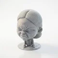 Mô Hình Tượng Bán Thân Em Bé Cau Có Dành Cho In 3D - Thumbnail 1