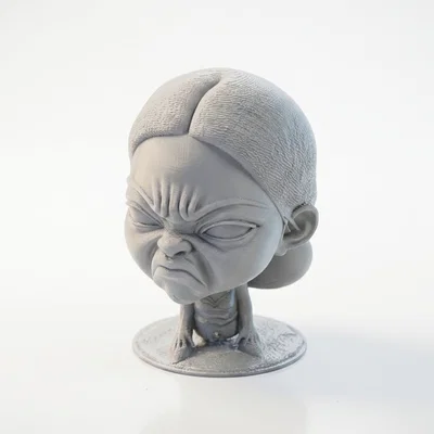 Mô Hình Tượng Bán Thân Em Bé Cau Có Dành Cho In 3D