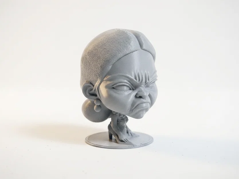 Mô Hình Tượng Bán Thân Em Bé Cau Có Dành Cho In 3D - Image 2