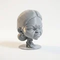 Mô Hình Tượng Bán Thân Em Bé Cau Có Dành Cho In 3D - Thumbnail 2