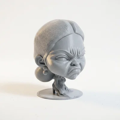 Mô Hình Tượng Bán Thân Em Bé Cau Có Dành Cho In 3D