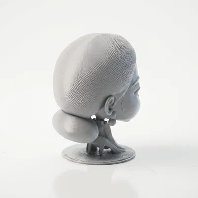 Mô Hình Tượng Bán Thân Em Bé Cau Có Dành Cho In 3D