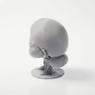 Mô Hình Tượng Bán Thân Em Bé Cau Có Dành Cho In 3D