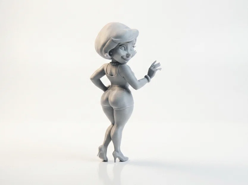 Mô hình tượng người phụ nữ ngoái nhìn - File 3D in ấn nghệ thuật - Image 2