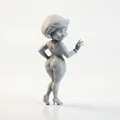 Mô hình tượng người phụ nữ ngoái nhìn - File 3D in ấn nghệ thuật - Thumbnail 2