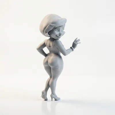 Mô hình tượng người phụ nữ ngoái nhìn - File 3D in ấn nghệ thuật