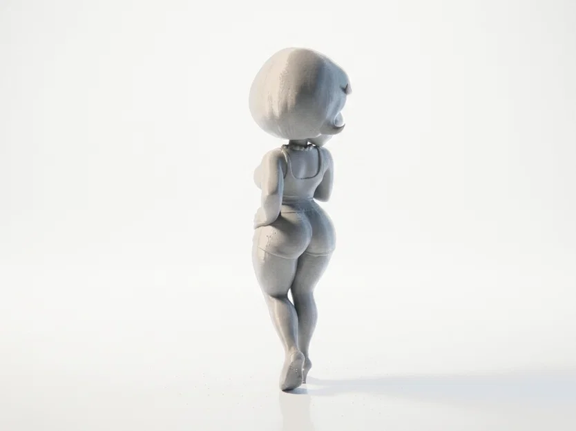 Mô hình tượng người phụ nữ ngoái nhìn - File 3D in ấn nghệ thuật - Image 3