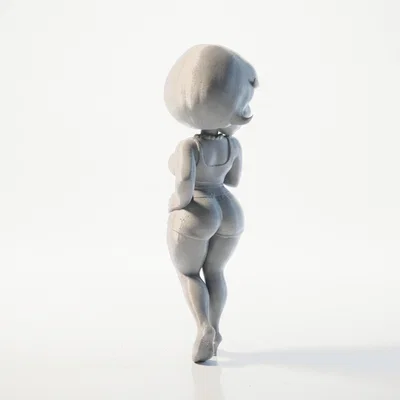 Mô hình tượng người phụ nữ ngoái nhìn - File 3D in ấn nghệ thuật