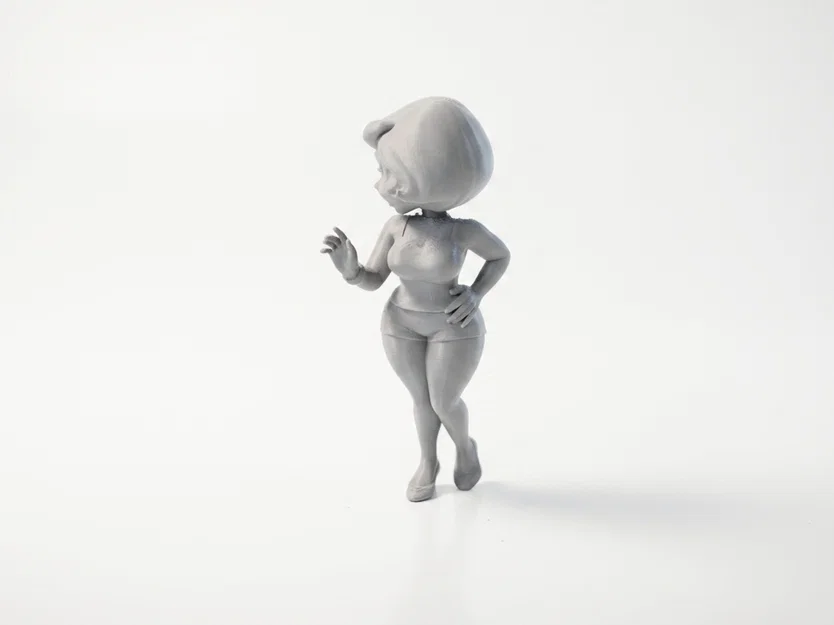 Mô hình tượng người phụ nữ ngoái nhìn - File 3D in ấn nghệ thuật - Image 4