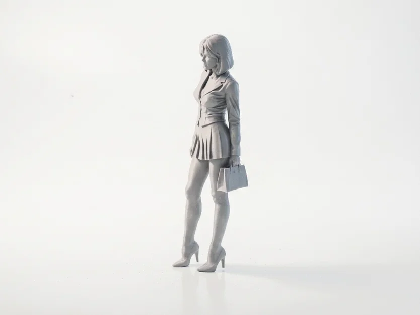 Mô hình 3D Nữ Doanh Nhân Thanh Lịch (Work Outfit Professional Woman Figurine) - Image 1