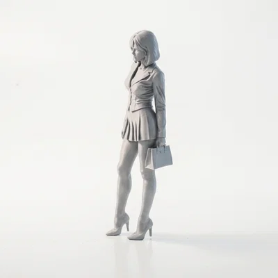 Mô hình 3D Nữ Doanh Nhân Thanh Lịch (Work Outfit Professional Woman Figurine)