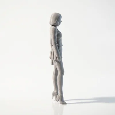 Mô hình 3D Nữ Doanh Nhân Thanh Lịch (Work Outfit Professional Woman Figurine)