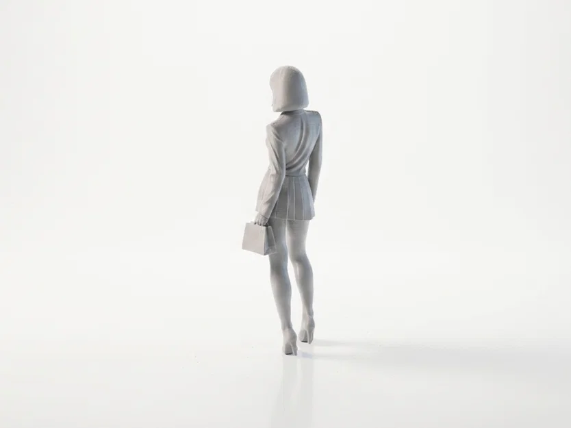 Mô hình 3D Nữ Doanh Nhân Thanh Lịch (Work Outfit Professional Woman Figurine) - Image 4
