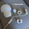 Giá treo tường cho đèn nấm IKEA Tokabo - Thumbnail 3