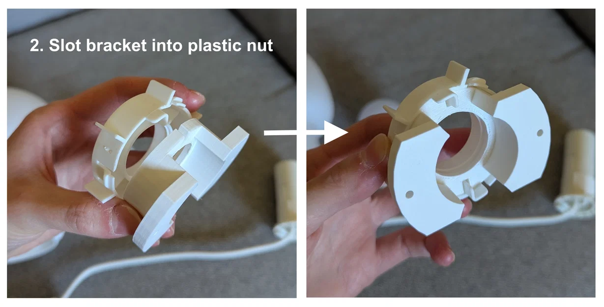 Giá treo tường cho đèn nấm IKEA Tokabo - Image 4