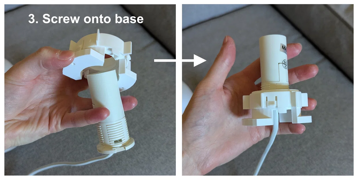 Giá treo tường cho đèn nấm IKEA Tokabo - Image 5