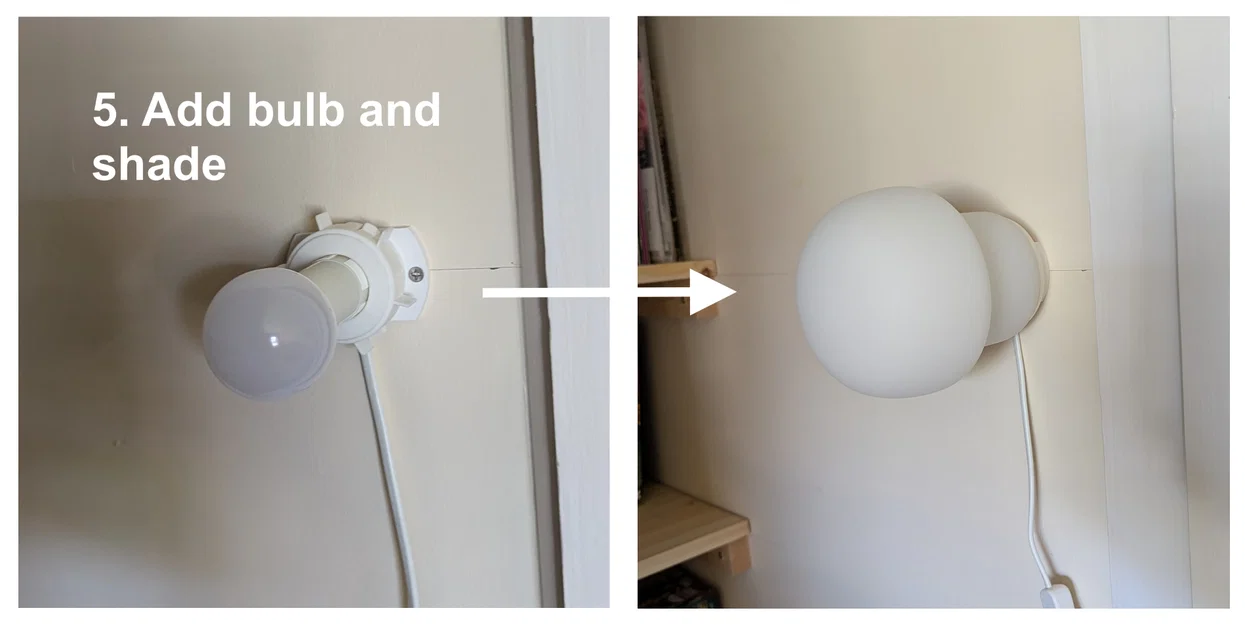 Giá treo tường cho đèn nấm IKEA Tokabo - Image 7
