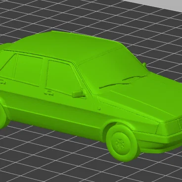 Mô hình xe cổ Fiat Regata 1600 D đời 1986 in 3D chi tiết