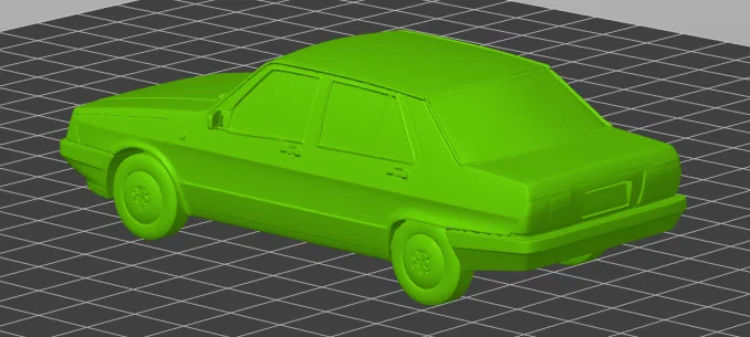 Mô hình xe cổ Fiat Regata 1600 D đời 1986 in 3D chi tiết - Image 3