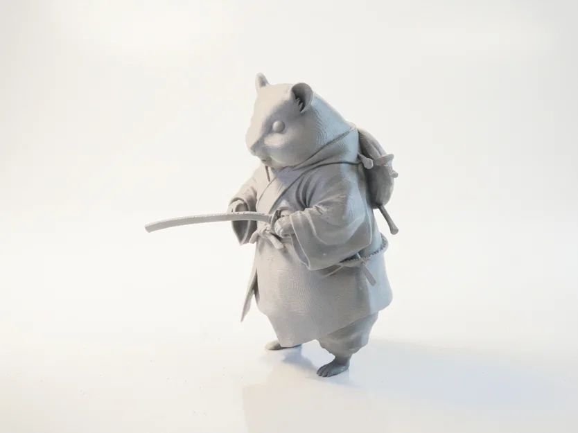 Mô Hình Chuột Samurai Chiến Binh In 3D - Image 1