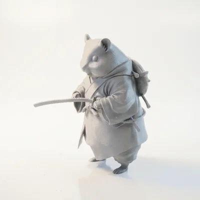 Mô Hình Chuột Samurai Chiến Binh In 3D