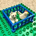 Hàng rào nhốt thú tương thích hoàn toàn Lego Duplo (2 kích thước) - Thumbnail 1