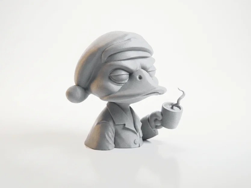 Mô hình chú vịt uống cà phê buổi sáng in 3D đáng yêu - Image 2