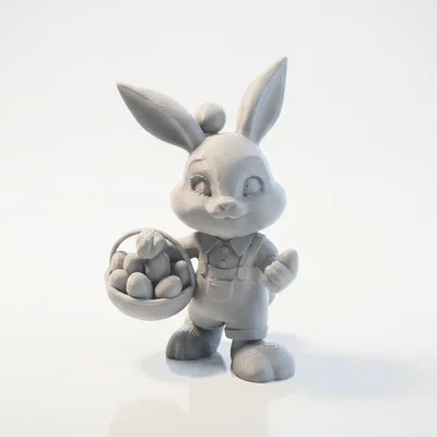 Mô hình tượng chú thỏ Phục sinh in 3D