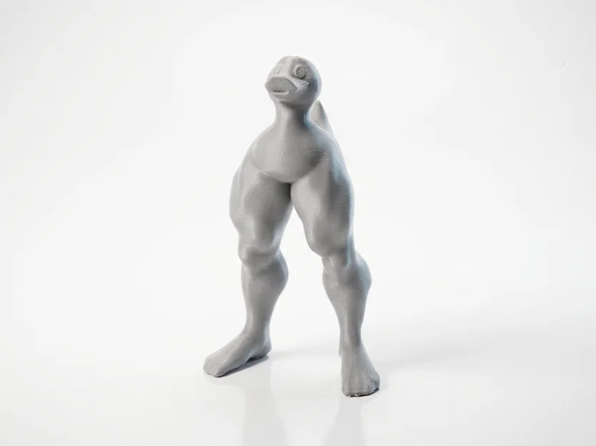 Mô hình Vịt cơ bắp độc đáo - Tượng 3D in nhựa STL - Image 1