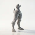 Mô hình Vịt cơ bắp độc đáo - Tượng 3D in nhựa STL - Thumbnail 2