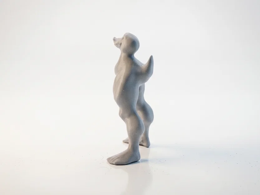 Mô hình Vịt cơ bắp độc đáo - Tượng 3D in nhựa STL - Image 4