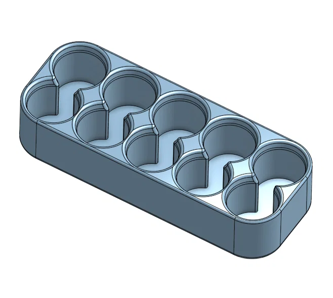 Khay Đựng Pin 21700 Tiện Lợi (10 Ngăn) - In 3D Đơn Giản - Image 3