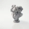 Mô hình tượng bán thân chú voi mặc vest sang trọng (File in 3D) - Thumbnail 1