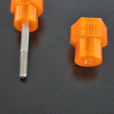 Nắp vặn tay nắm cho bu lông và đai ốc 1/4 inch in 3D