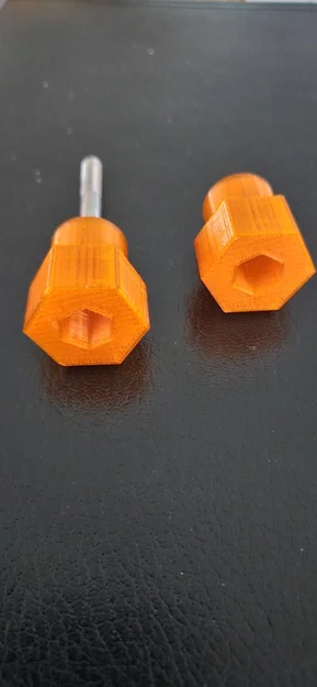 Nắp vặn tay nắm cho bu lông và đai ốc 1/4 inch in 3D - Image 2
