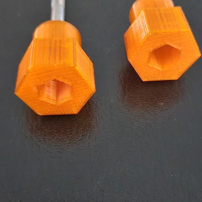 Nắp vặn tay nắm cho bu lông và đai ốc 1/4 inch in 3D