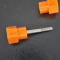 Nắp vặn tay nắm cho bu lông và đai ốc 1/4 inch in 3D - Thumbnail 3