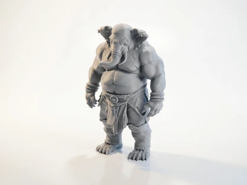 Mô hình Chiến binh Voi Fantasy - Tượng sưu tầm in 3D - Image 1